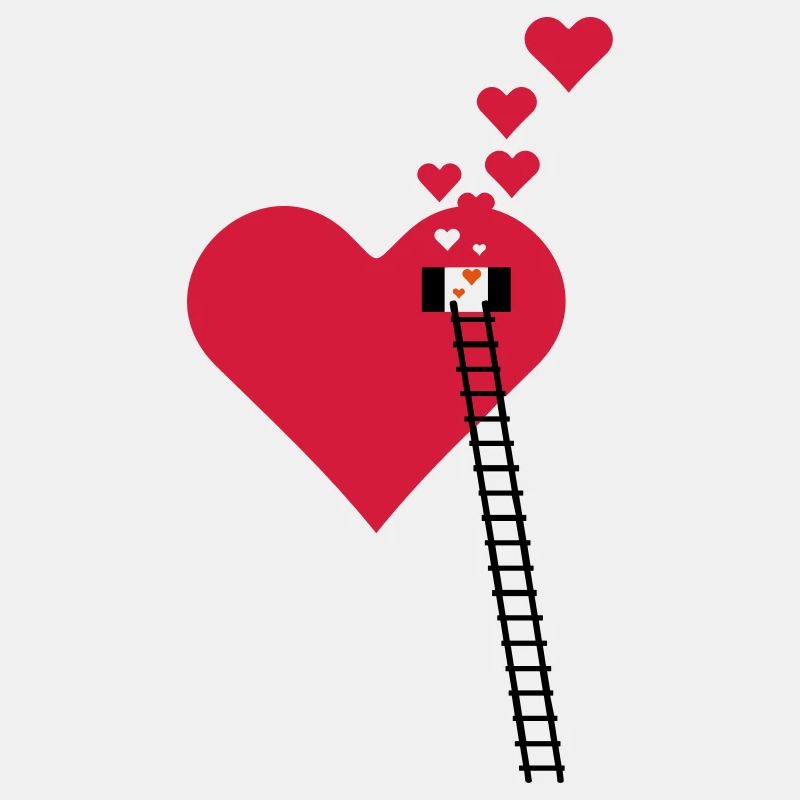 Ladder to window - window heart (3c)