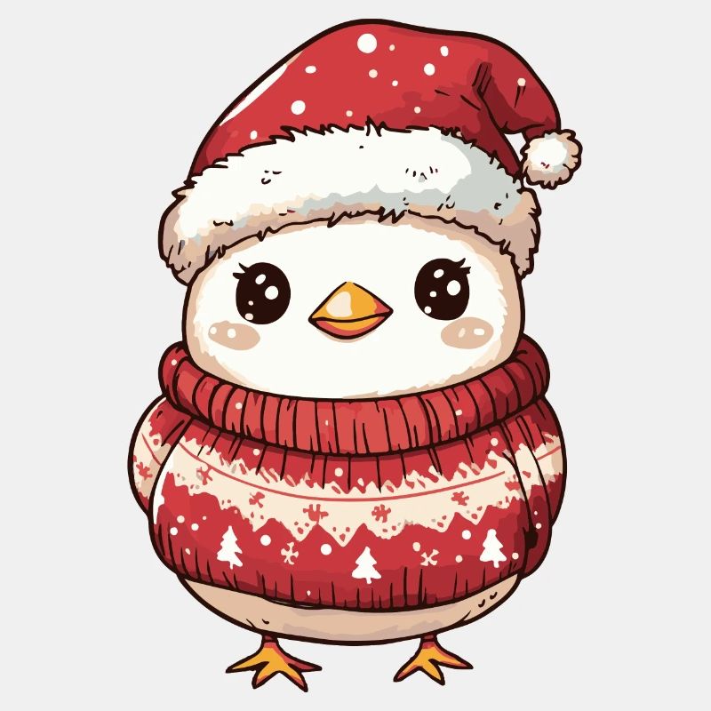 Huhn Weihnachten Comic