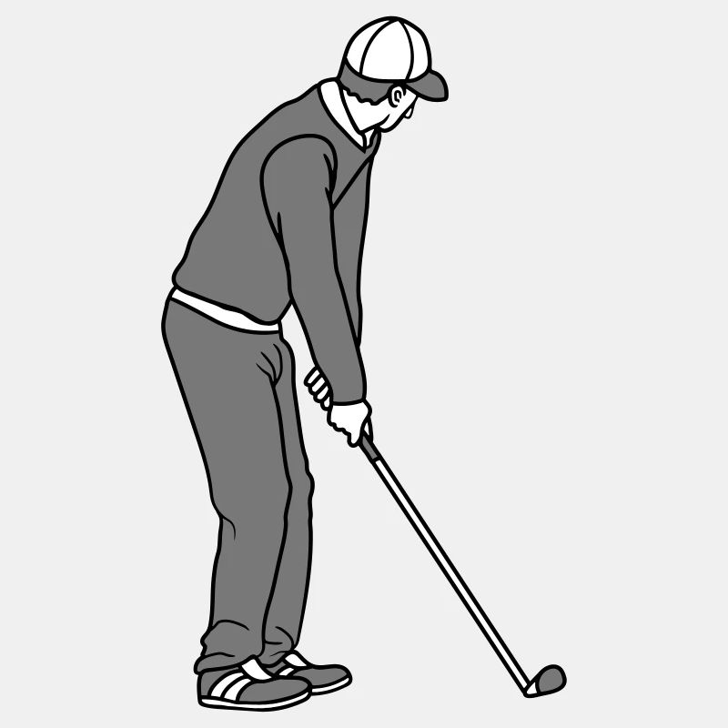 Golfer Clipart Design