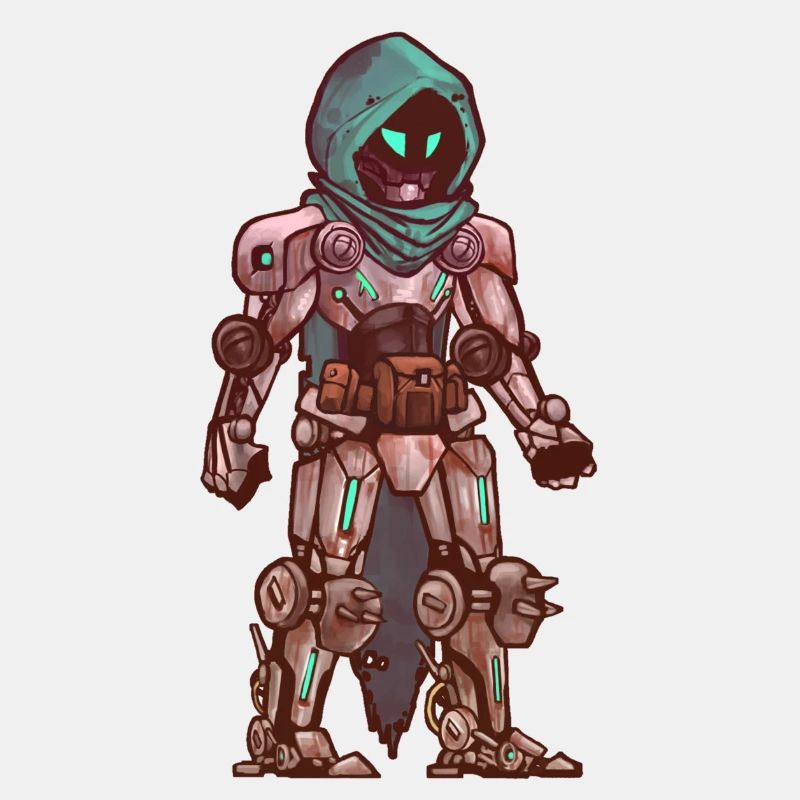 Cute rusty Roboter