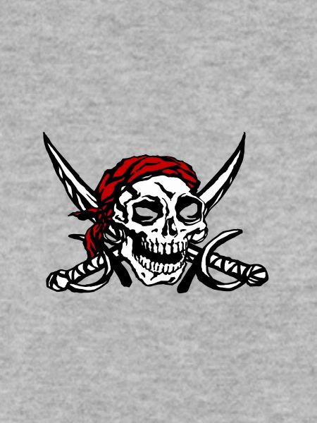 Piraten-Schädel-rotes Tuch