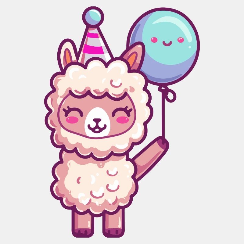 Alpaka Llama Geburtstag Comic
