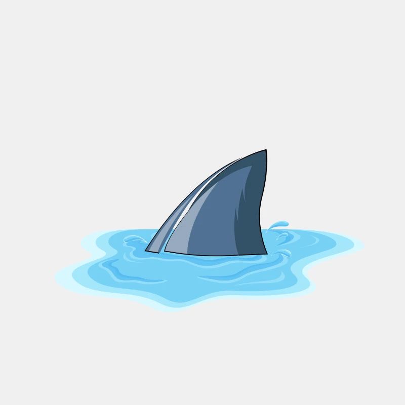 Shark fin puddle