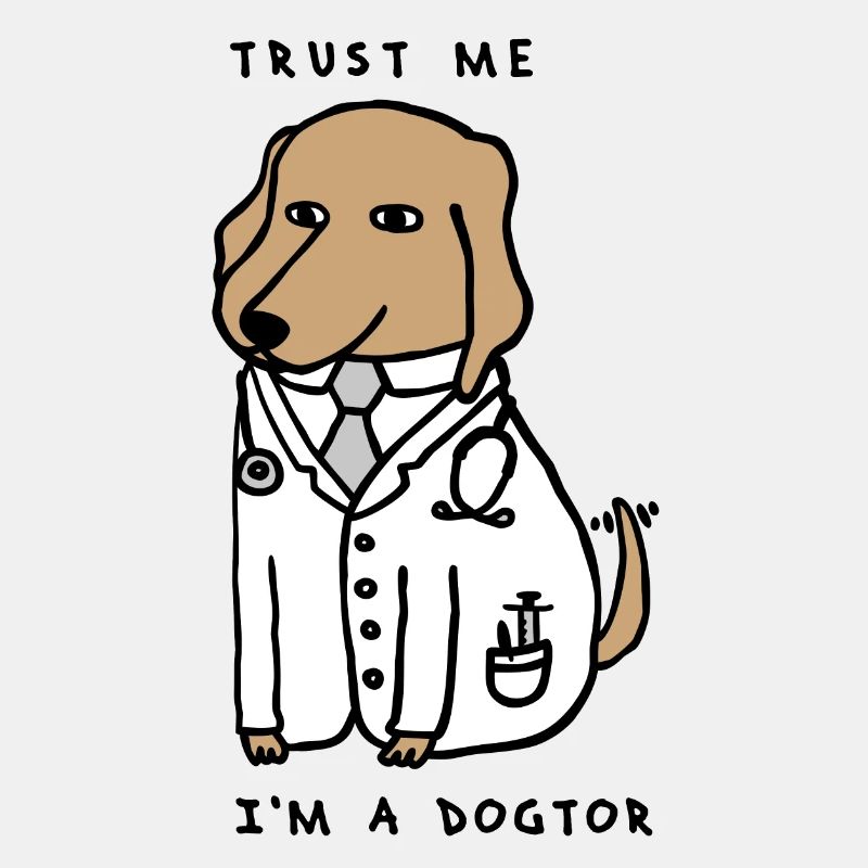DOGTOR marron - Croyez-moi, je suis un chien de garde