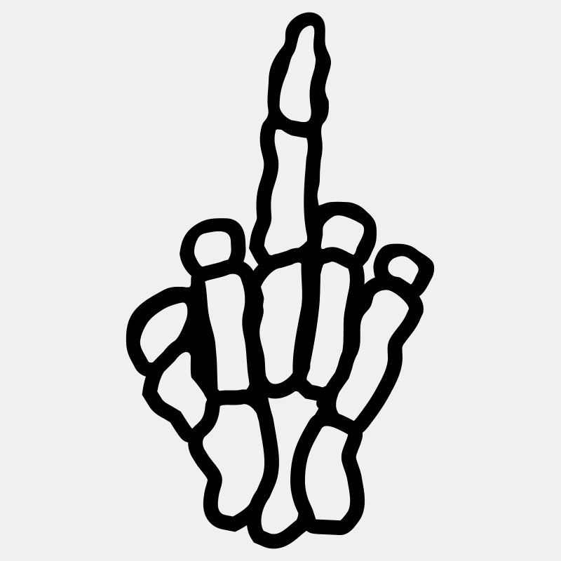 Frech Mittelfinger Knochen Hand