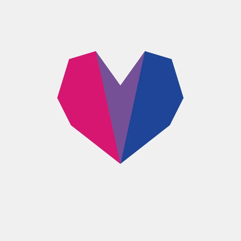 Bi Pride Herz Flagge