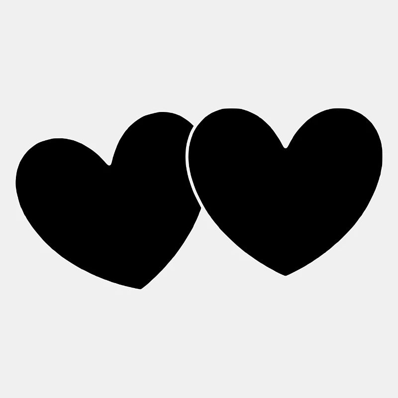 Pixel Heart Schwarzes Herz Geschenk