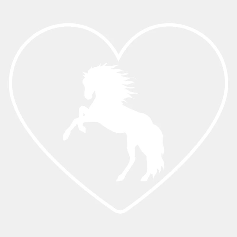 Pferd Herz Ich liebe Pferde