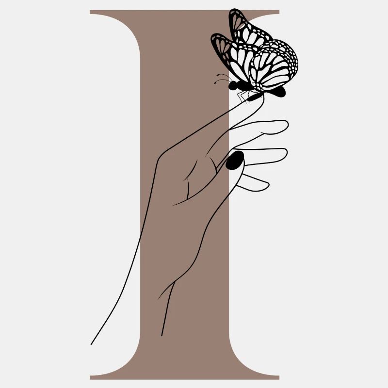 Letter I Magic Butterfly