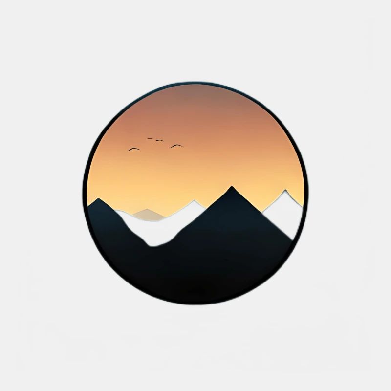 Sunset warmly drawn