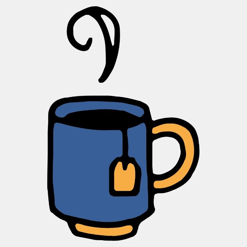 Tasse mit Teebeutel