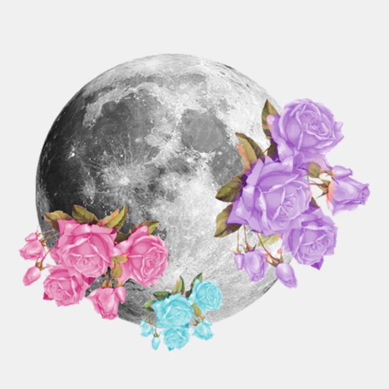 Mond Blumen Ästhetisch