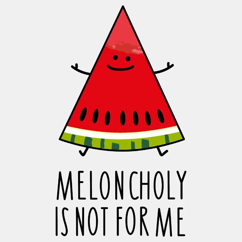 Lustige Optimismus Melone
