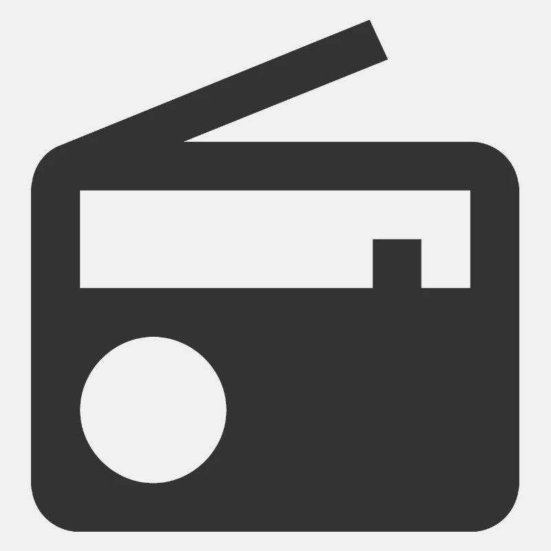Radio | Symbol | Schwarz | Geschenkidee