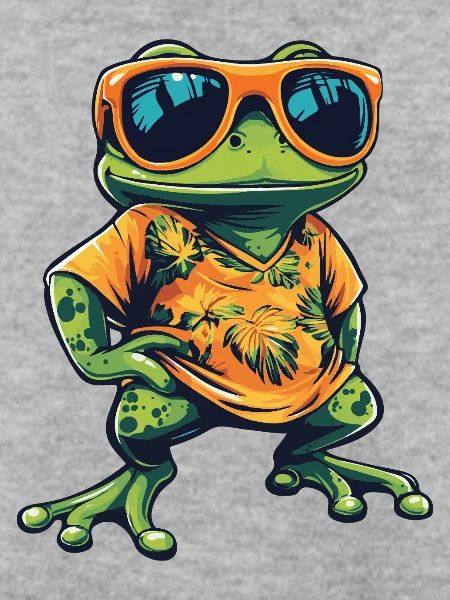 Frosch Comic Urlaub