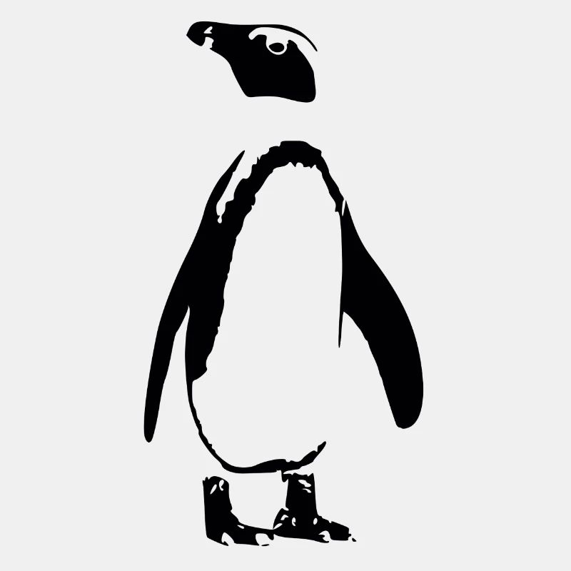Pinguin Outline Schwarz