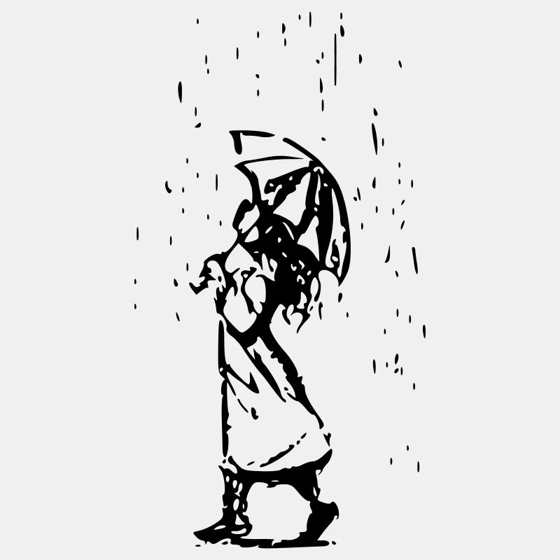 Mädchen mit Regenschirm