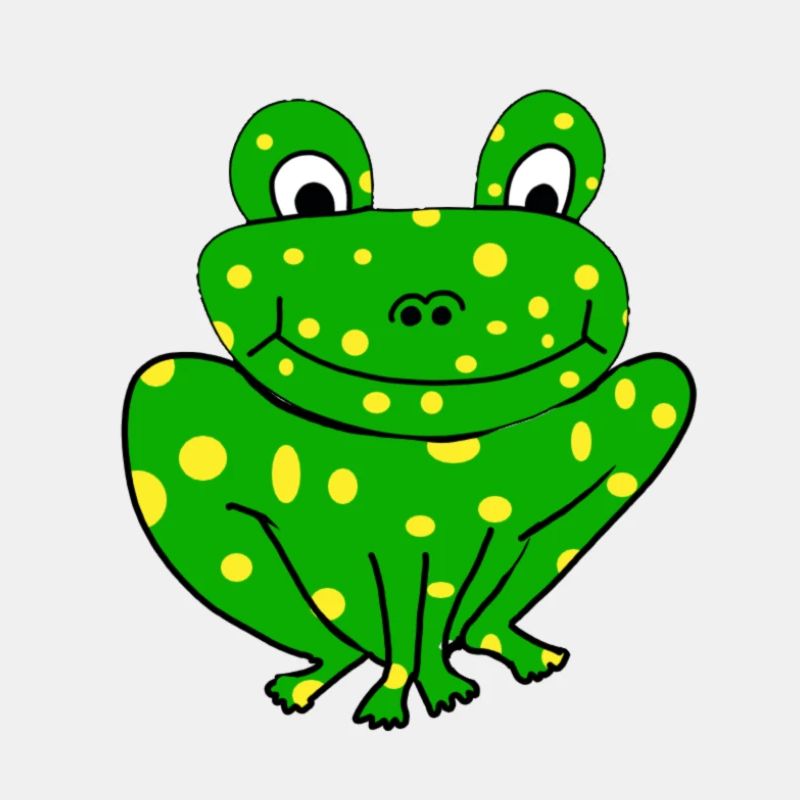 Fröhlicher Frosch