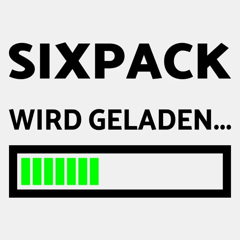 Sixpack wird geladen Sport Lustiges Training