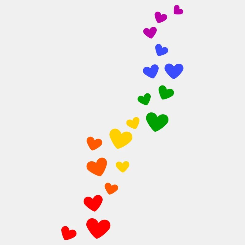 Regenbogen Herzen pride