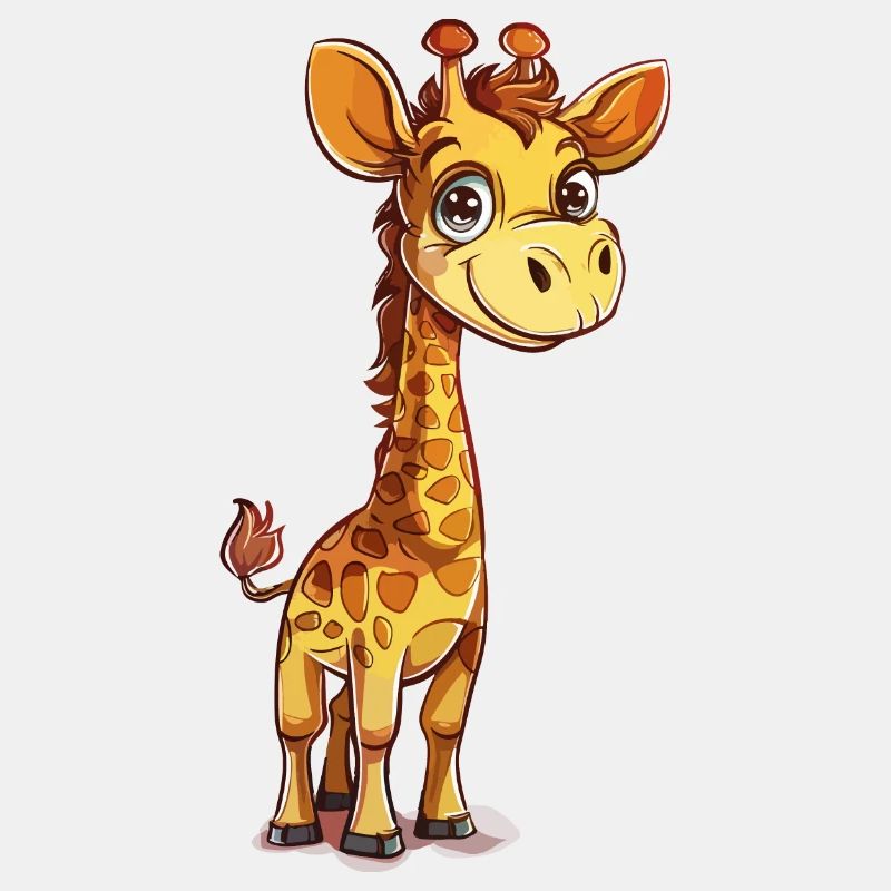 Bunte Cartoon Giraffe