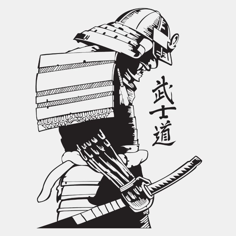 Samurai Warrior Washed, Retro