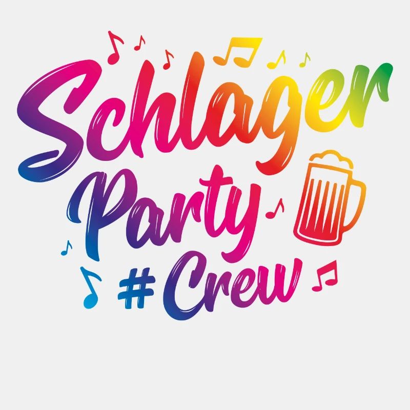 Schlager party crew bunt