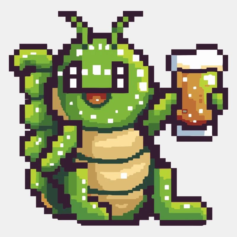 Worm Beer Pixel