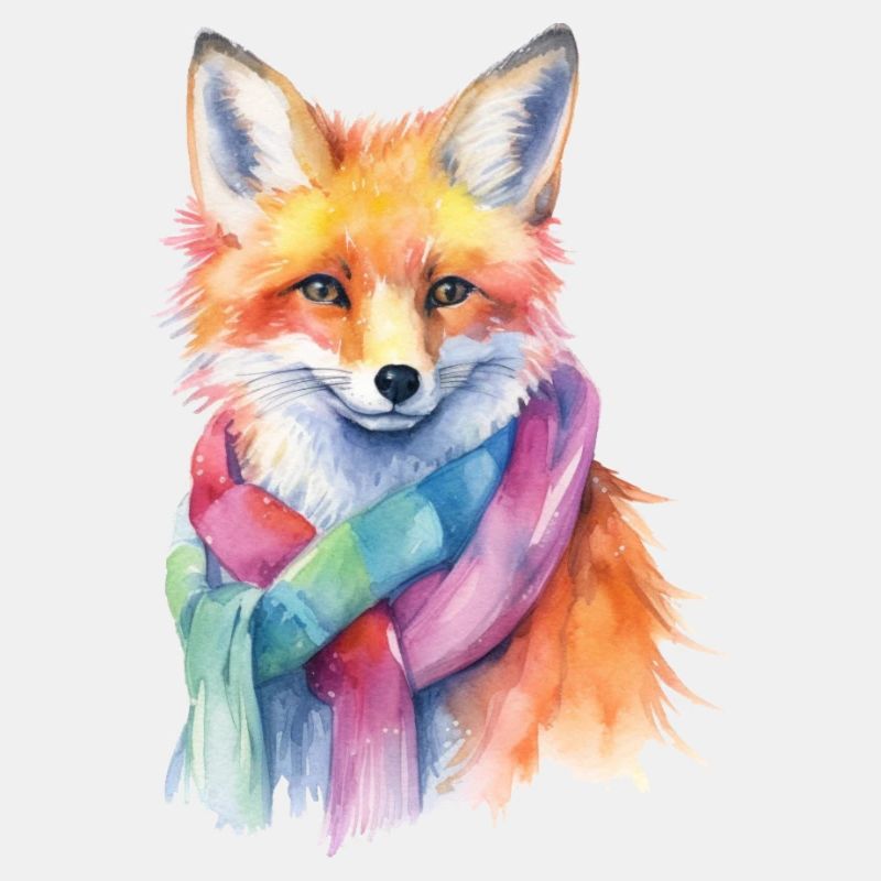 Fuchs mit Schal