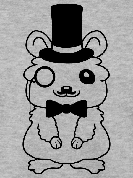 Zylinder Hut Hamster Herr