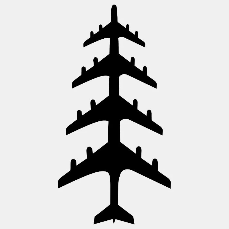 Weihnachtsbaum aus Flugzeugen