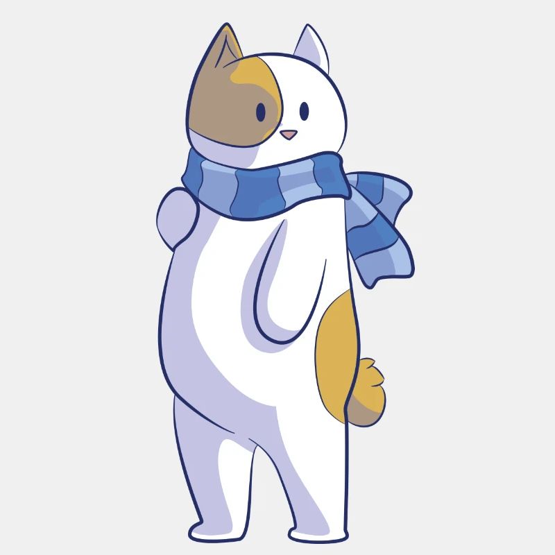 katze mit schal