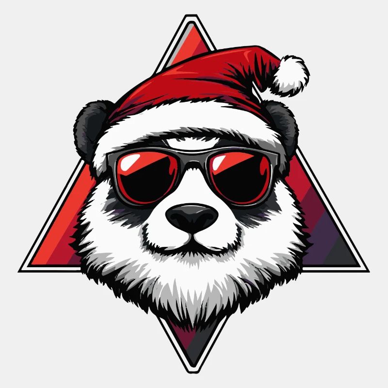 Panda Weihnachten Cool