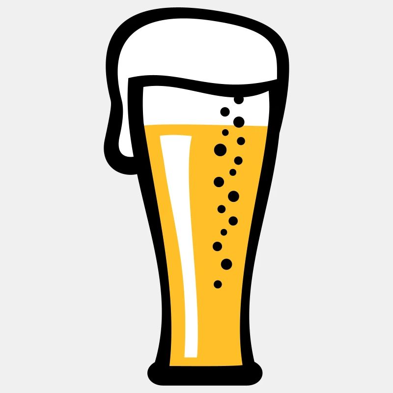 Beer glass with a cool beer gift