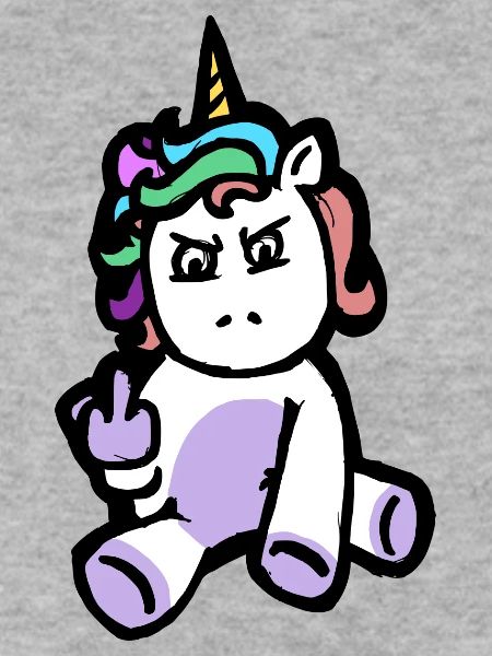 Böses Einhorn lustig