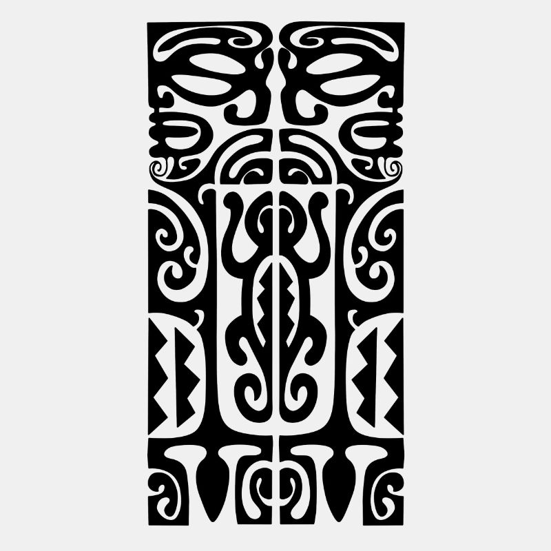 Maori 72 Brust Logo Schwarz