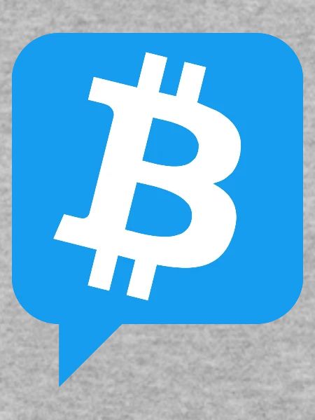 Bitcoin Logo in Blau