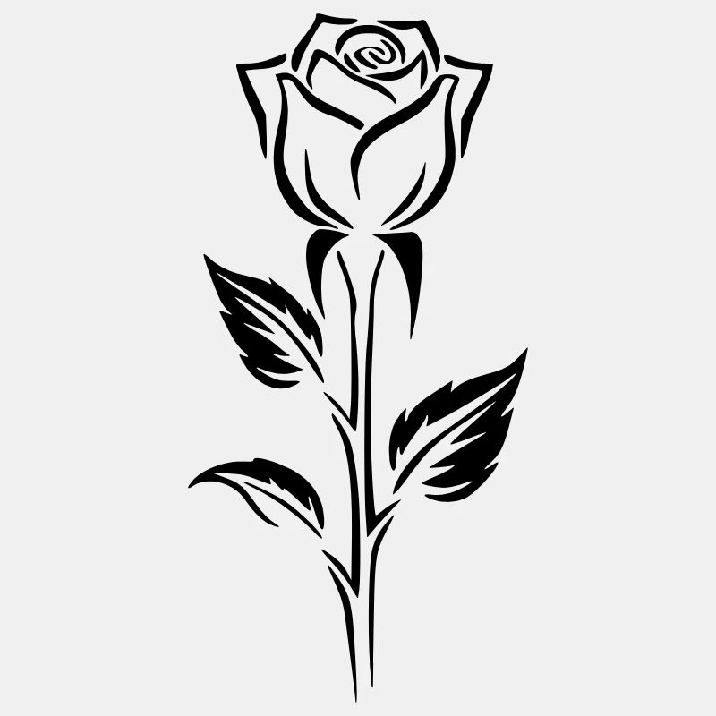 Conception simple d’un logo rose