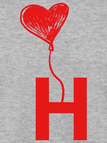 Buchstabe h Herz