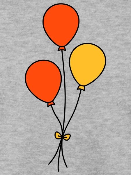 Luftballons dreifarbig
