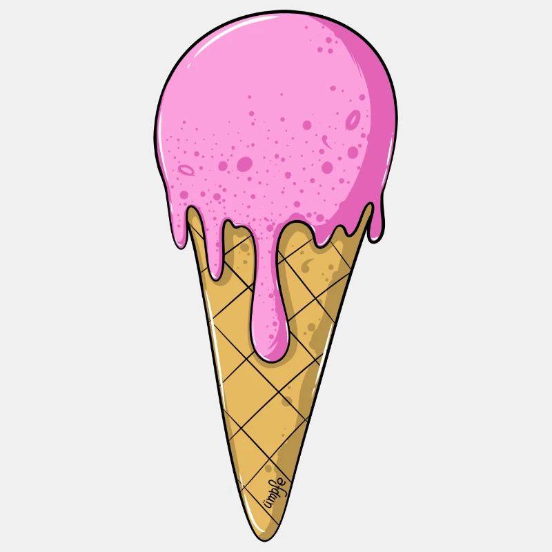 | de crème glacée Crème glacée rose rose | Glace