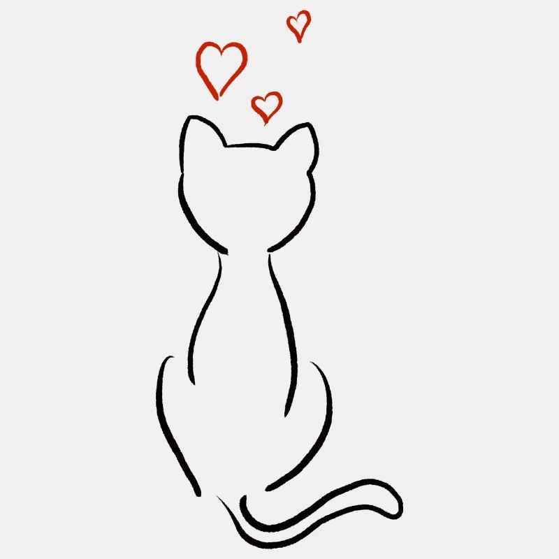 Kitten thinking about love