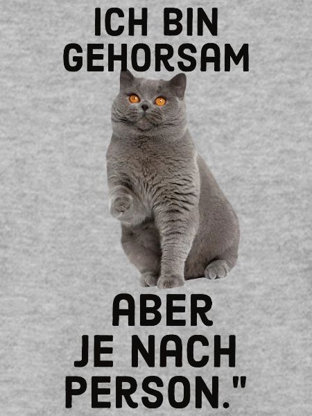 Lustiger katze mit Spruch