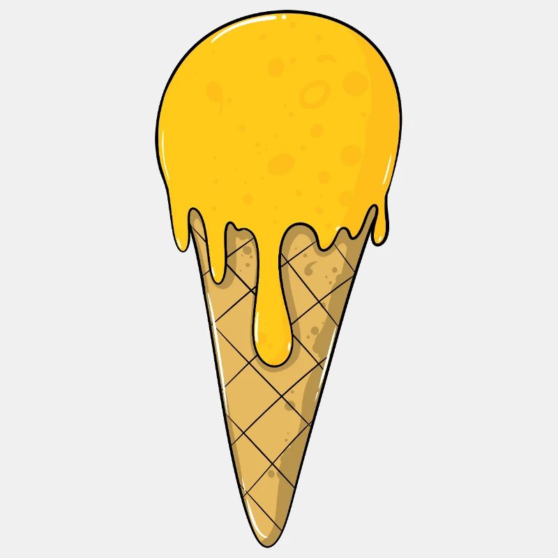 Crème glacée | Glace Jaune Orange | Glaces
