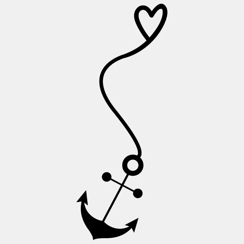 Anchor with heart