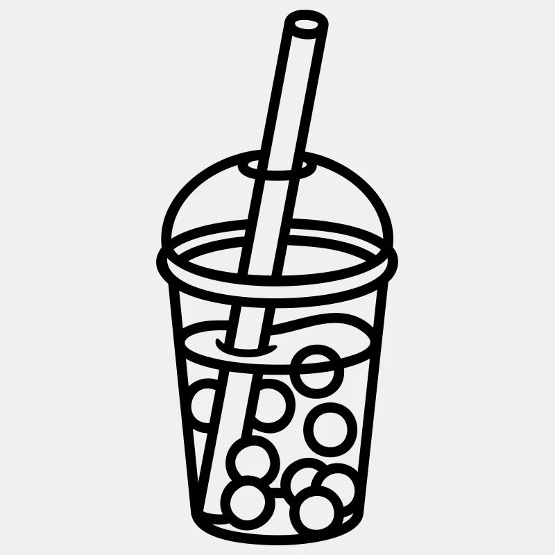 Comic Bubble Tea Design