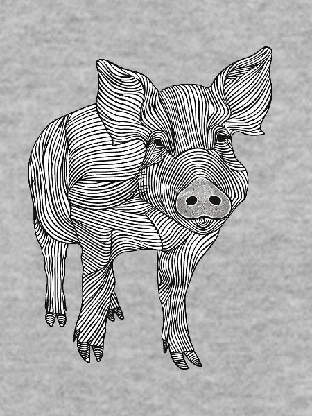 Linien Kunst Schwein #pig