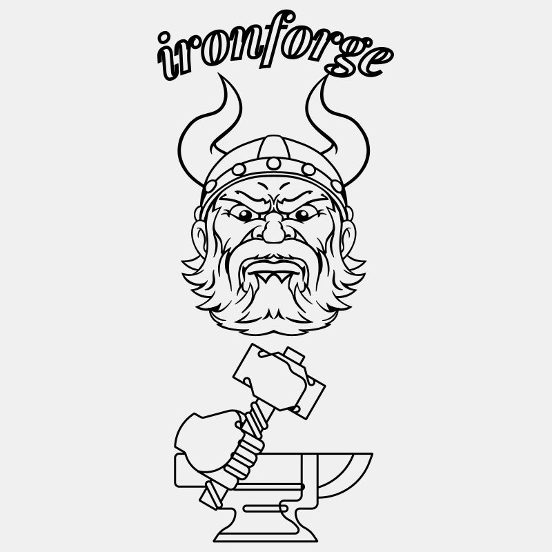 ironforge Text schwarz