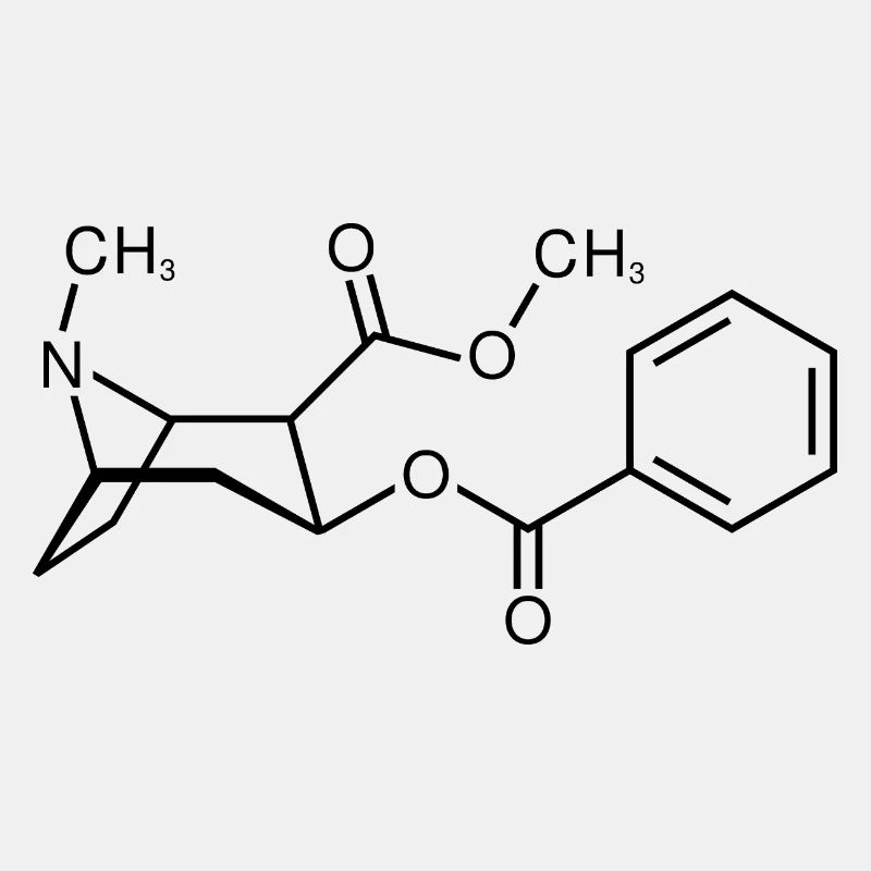 Cocaine molecule structure