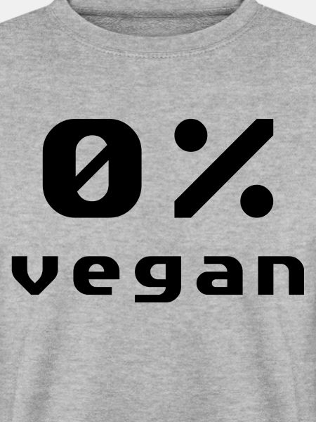 Anti vegan Null Prozent